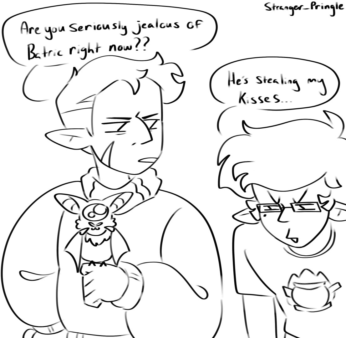 Huntric Week Day 5: Jealously🦇

#TheOwlHouse #huntric #tohHunter #edricblight