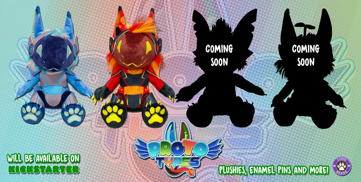 BuildAFur's tweet photo. Our Upcoming Kickstarter! Just waiting for a few more to finish!

#furry #furryplush #protogen #protogenplush #corgibeans #furryfandom #fursonaplush #vrchat #kickstarter https://t.co/wUgWCKBNkP