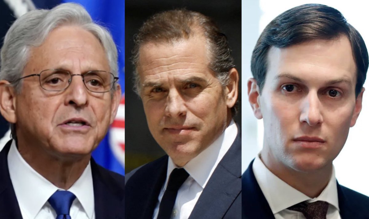 SERIOUS QUESTION: Merrick Garland just appointed a special prosecutor to investigate Hunter Biden… …Shouldn’t he appoint one to investigate Jared Kushner’s $2 billion Saudi deal while he worked in the White House?