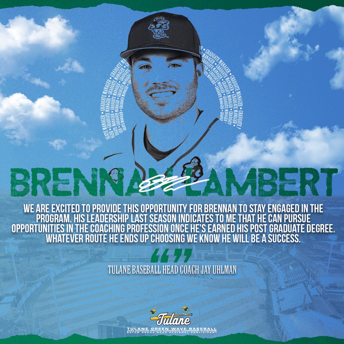 𝗕𝗮𝗰𝗸 𝗹𝗶𝗸𝗲 𝗵𝗲 𝗻𝗲𝘃𝗲𝗿 𝗹𝗲𝗳𝘁. (Editor’s Note: he didn’t.)

#RollWave 🌊 ⚾️