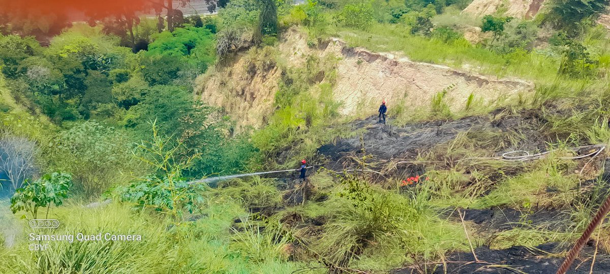 floridabomberos's tweet photo. Atendiendo el llamado de la comunidad, el #CBVF logró #extinguir un #conato #forestal en el #barrio #Sagrado #Corazón del #municipio de #Girón.

El #incendió consumió aproximadamente 500m² de #cobertura #vegetal, sin afectar a las #viviendas, #negocios y #habitantes de la #zona. https://t.co/ircsJ1FB1S