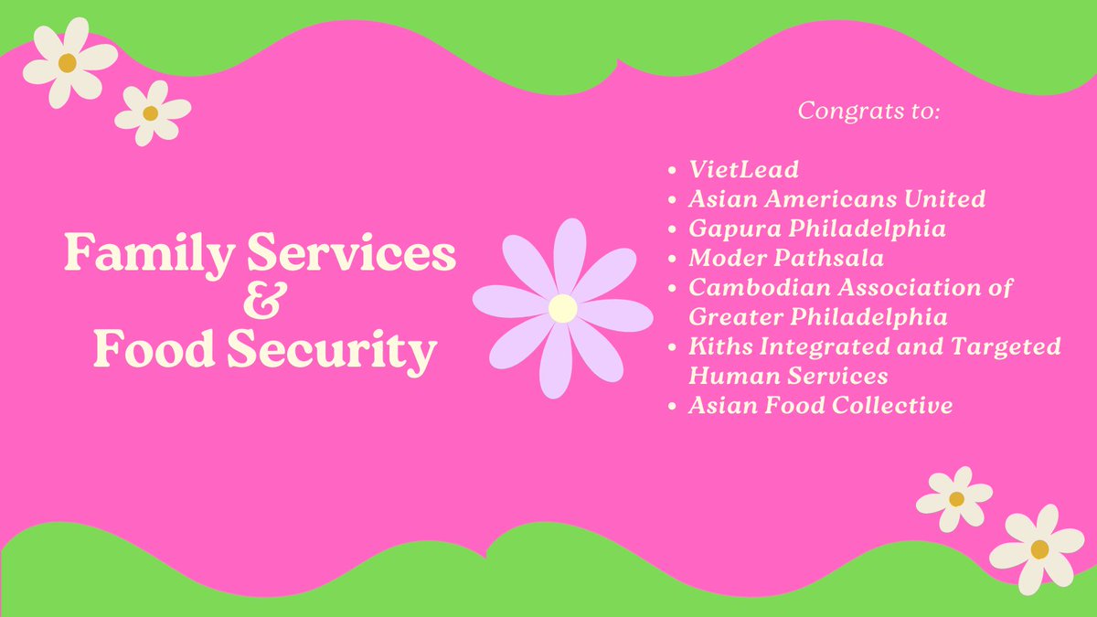 asianmosaicfund's tweet photo. 📢Excited to announce Asian Mosaic Fund’s 2023 grantees! This year, AMF provided 2️⃣ funding programs—our annual grant, Community Empowerment Fund, and a special funding grant, Family Services &amp; Food Security. Congratulations to…

#AsianMosaicFund #AAPICommunities #Community https://t.co/5npvqx5jj1