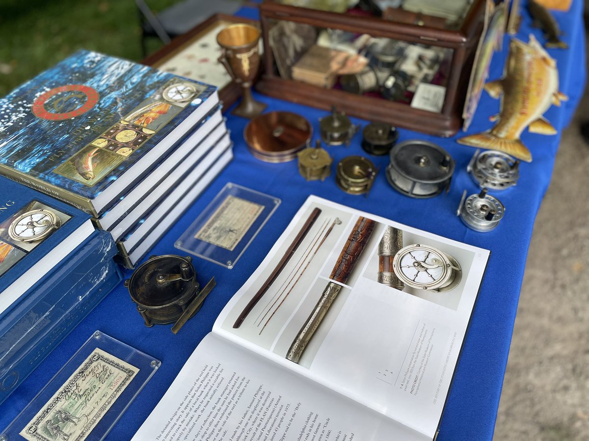 TreasuresFly's tweet image. Looking forward to signing books and selling antique tackle this Sat. Aug. 12th, 10-4 at the American Fly Fishing Museum’s @flyfishmuseum Summer Festival in Manchester, VT. Also seeing the film “Mending The Line” @mendingtheline #flyfishing #vintageflytackle #flyfishingtreasures