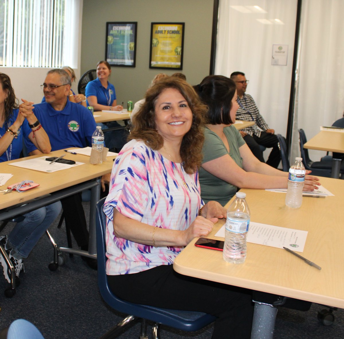 EUHSD's tweet photo. This week #EUHSDTeam welcomed all teachers back on campus. Each site is hosting great professional development for certificated &amp; classified staff. We’re ready for the return of students! @DelLagoAcademy @ehscougars @OrangeGlen @SanPasqualHS @vhsgrizzlies @EdEscondido https://t.co/QoGVFsMsOE