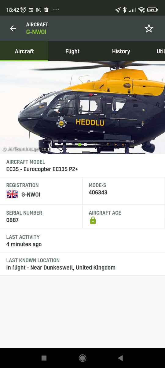 justcallmebear's tweet image. Unusual visitor tonight, @NPASSouthWest (South Wales) Helicopter. Came straight from Cardiff &amp;amp; is now circling Wellington. Tracked on @RadarBoxCom
#PoliceHelicopter #Searching #RadarBox