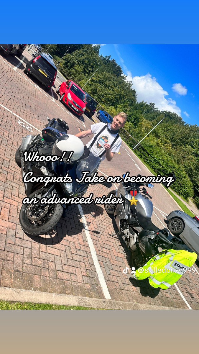 SkilledBiker's tweet photo. congratulations Jake on becoming an advanced rider with @IAMRoadSmart 
great to see a younger biker investing in their skillset 👍🏻
🏍️💨 https://t.co/SqJY3rRs9G