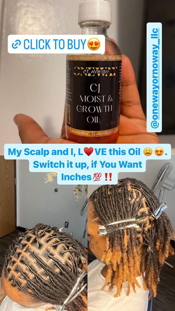 OneWayOrNoWay21's tweet photo. No fake Pictures or Results💯🔥🗣️The Moist &amp; Growth Oil is a Top Seller for a Reason‼️

•Get yours so I can post Your Results Next🔥

•

•
#naturalhairoil #locstyles #locnation #dreadstyles #dreadjourney #results #hairgrowth #onewayornoway #explore #barbiemovie https://t.co/tkOJEv8dAg