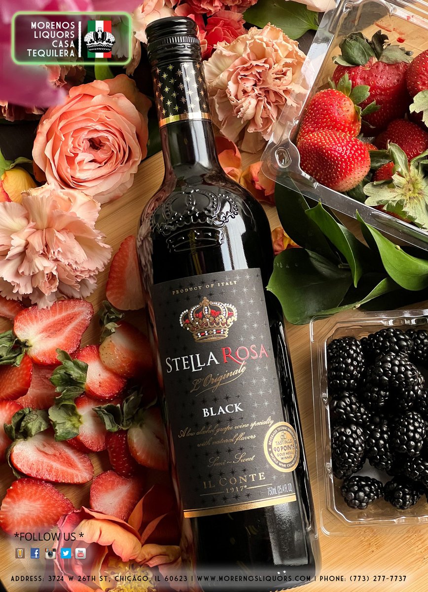 Stella Rosa Black 1.5 lt.
It’s hard not to be seduced by sultry Stella Rosa Black 🍷🖤
Slip into something sexy with a glass of semi-sweet red wine with notes of raspberry, blueberry, and blackberry.
#Cheers #StellaRosa #TasteTheMagic #WineLover #Wine #Stellabrate #wine #friday