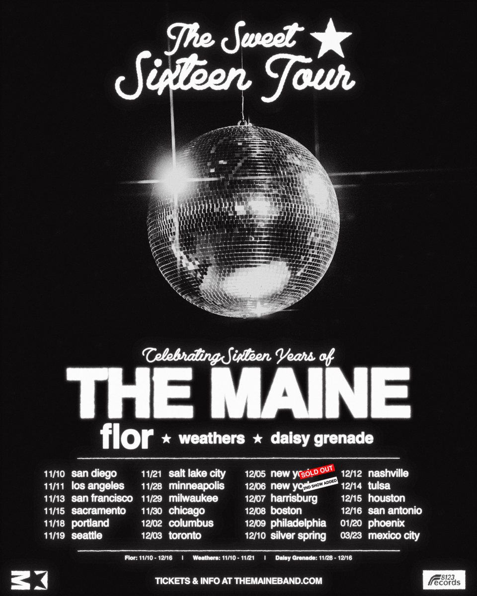 flor's tweet photo. Who's ready to party with us and @themaine this fall? Tickets are On-Sale now and going fast !
https://t.co/7KcEUy5I0t https://t.co/sMMTntxNqz