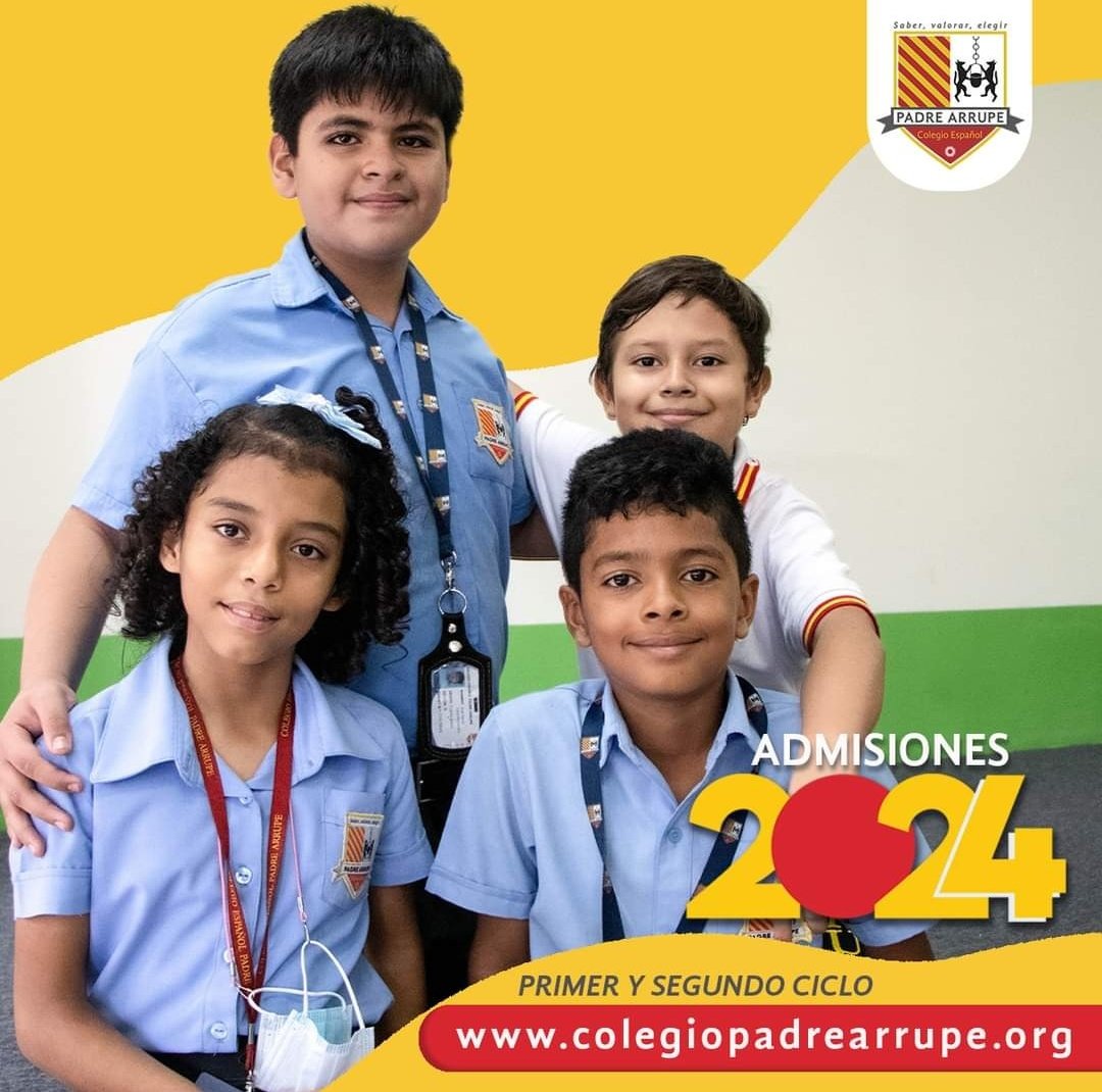 Ileanamflores's tweet photo. 📣 ¡LOS CUPOS PARA EL AÑO 2024 SE ESTÁN AGOTANDO! 
No dejes pasar la oportunidad de darles a tus hijas e hijos una educación de alta calidad integral. 👩‍🏫👨‍🏫 
👉 Ingresa a https://t.co/ZsT6sD87pf descarga el prospecto y llena tu requisición para iniciar tu proceso de admisión 2024. https://t.co/h0UScoP0z1