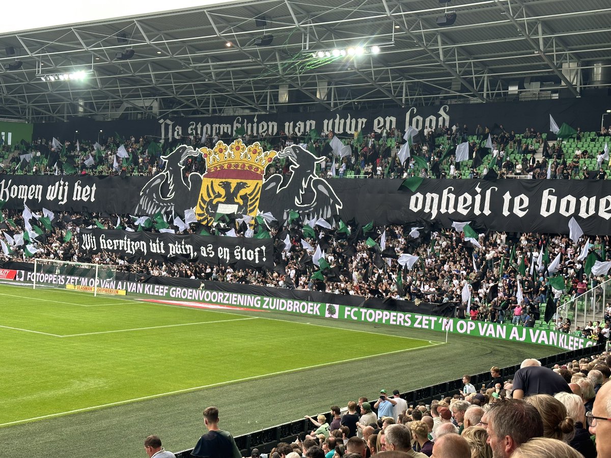 Weer een mooie sfeeractie op Noord <a href="/fcgroningen/">FC Groningen</a> #groaja2