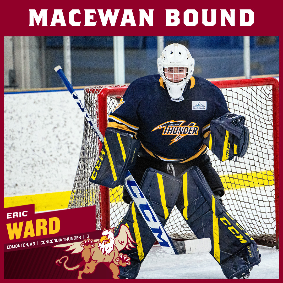 MacEwanGriffins's tweet photo. M๐| RECRUIT
Former @DVThunder @drumdragons @cac_hockey @KofCHockey product Eric Ward will add competition to @MacEwanHockey's crease battle, transferring in from @CUE_Athletics. Welcome to @MacEwanU!
#GriffNation
STORYโก๏ธhttps://t.co/KMSXpByDqX https://t.co/GfEYafa33E