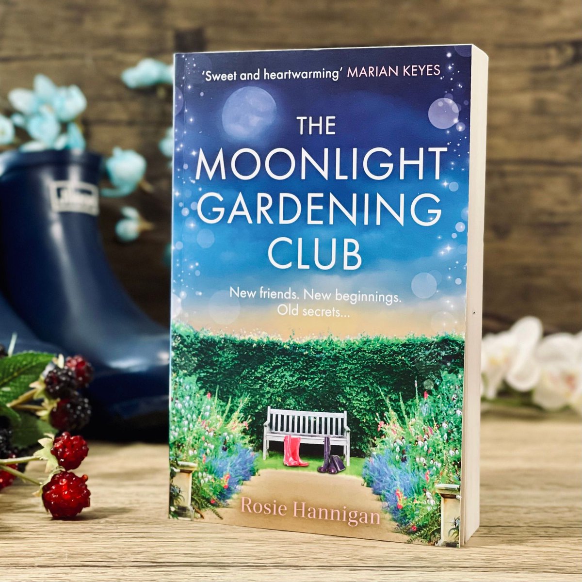 We couldn't resist a little photoshoot with this stunning book - LOOK at that cover! Book-plates (#signed of course!) coming soon to go with this one so get your orders in. The Moonlight Gardening Club by @gaffneyamy is OUT now! tealeavesandreads.co.uk/product/the-mo…