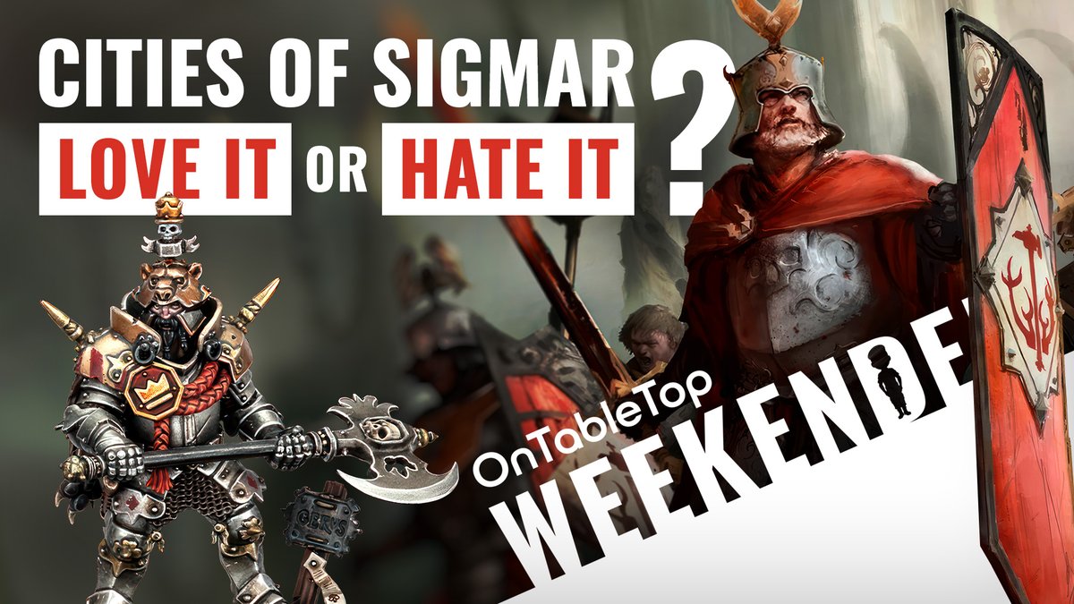 ontabletop's tweet image. Join us for #OTTWeekender talking about the new Cities Of Sigmar! Love them or hate them? They have divided a lot of wargaming folk! Also, news from @FactoryFlytrap on Kickstarter, #MicroworldGames @DiceCrooked @manticgames @FyndoriaGames and more! youtube.com/watch?v=mP6yhI…
