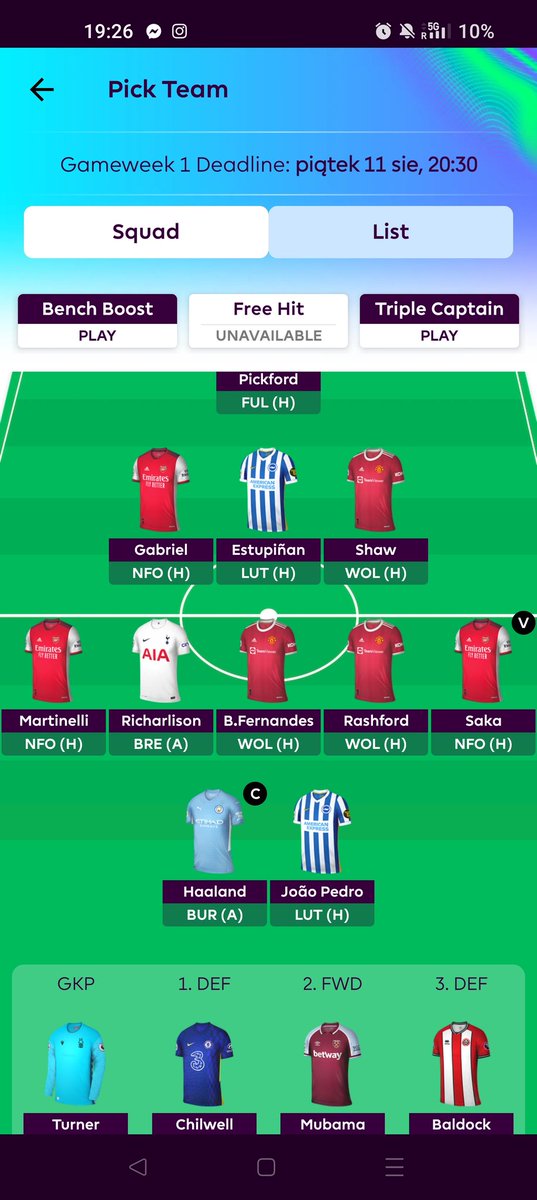 Chmielny's tweet photo. Lecimy 🔥
#fpl #jakgractoznajlepszymi https://t.co/AoZogIpOpH