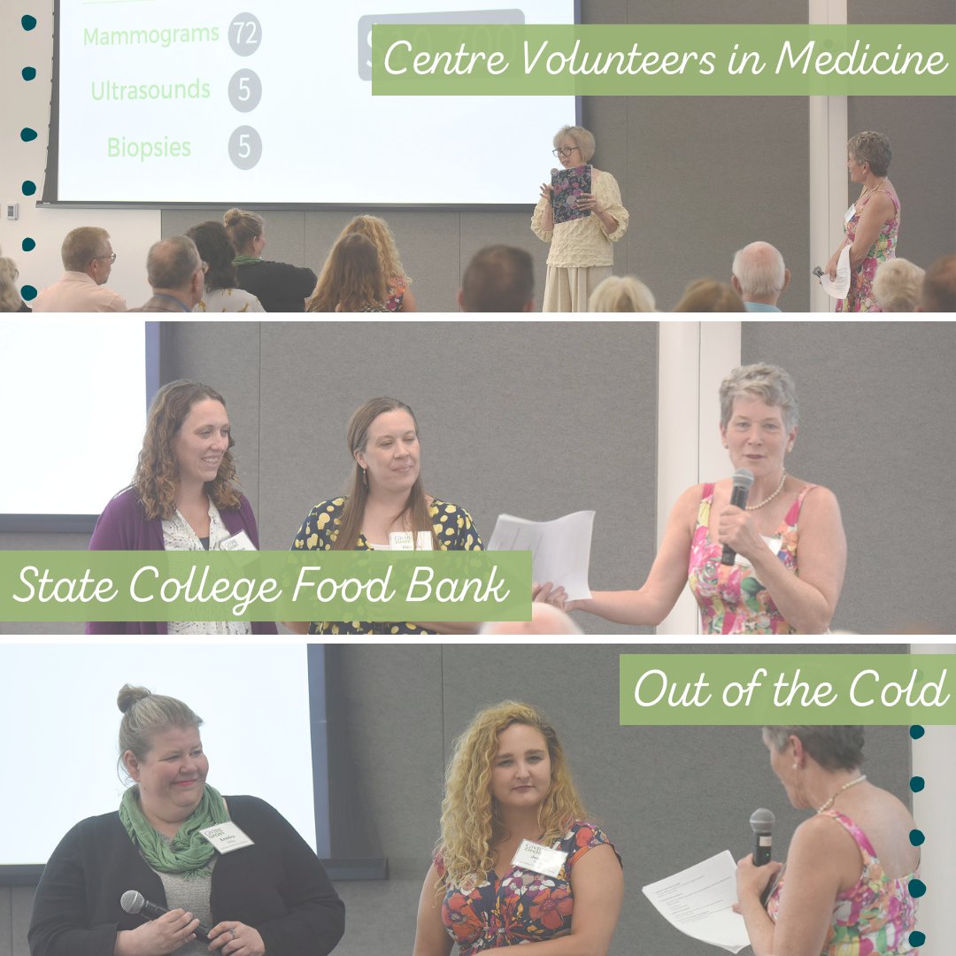 Let’s catch up on what happened at the Giving Circle Impact Celebration last week!

@CentreCVIM, <a href="/StateColle5073/">State College Area Food Bank</a>, and Out of the Cold received grants in 2022 for specific community projects. Read our press release to learn about the impact. 

centre-foundation.org/news/giving-ci…