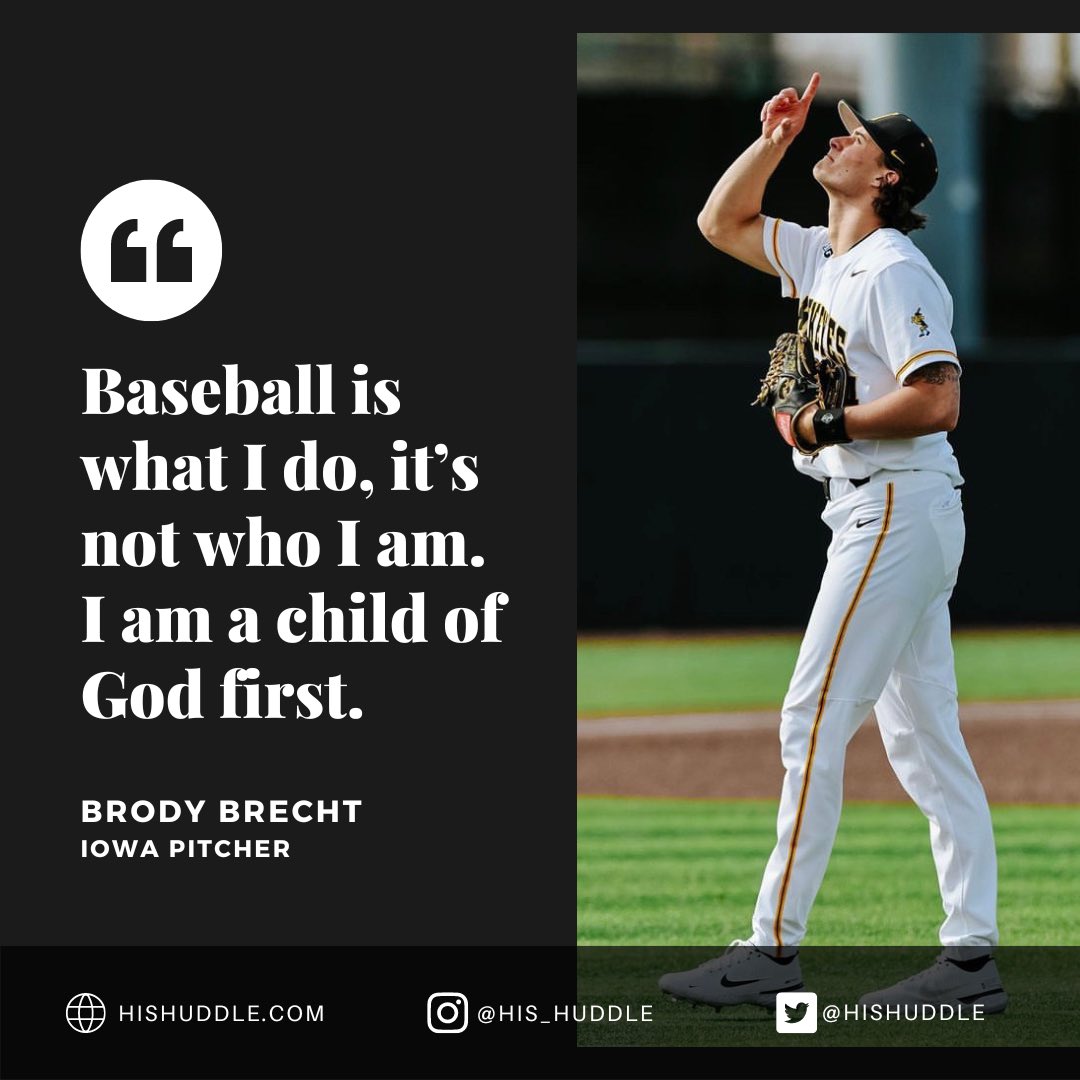 “Baseball is what I do, it’s not who I am. I am a child of God first.”

One of the most exciting players in college baseball, Iowa pitcher Brody Brecht shares about his journey and how he has learned that he is not defined by his performance on the field.

hishuddle.com/2023/08/11/bro…