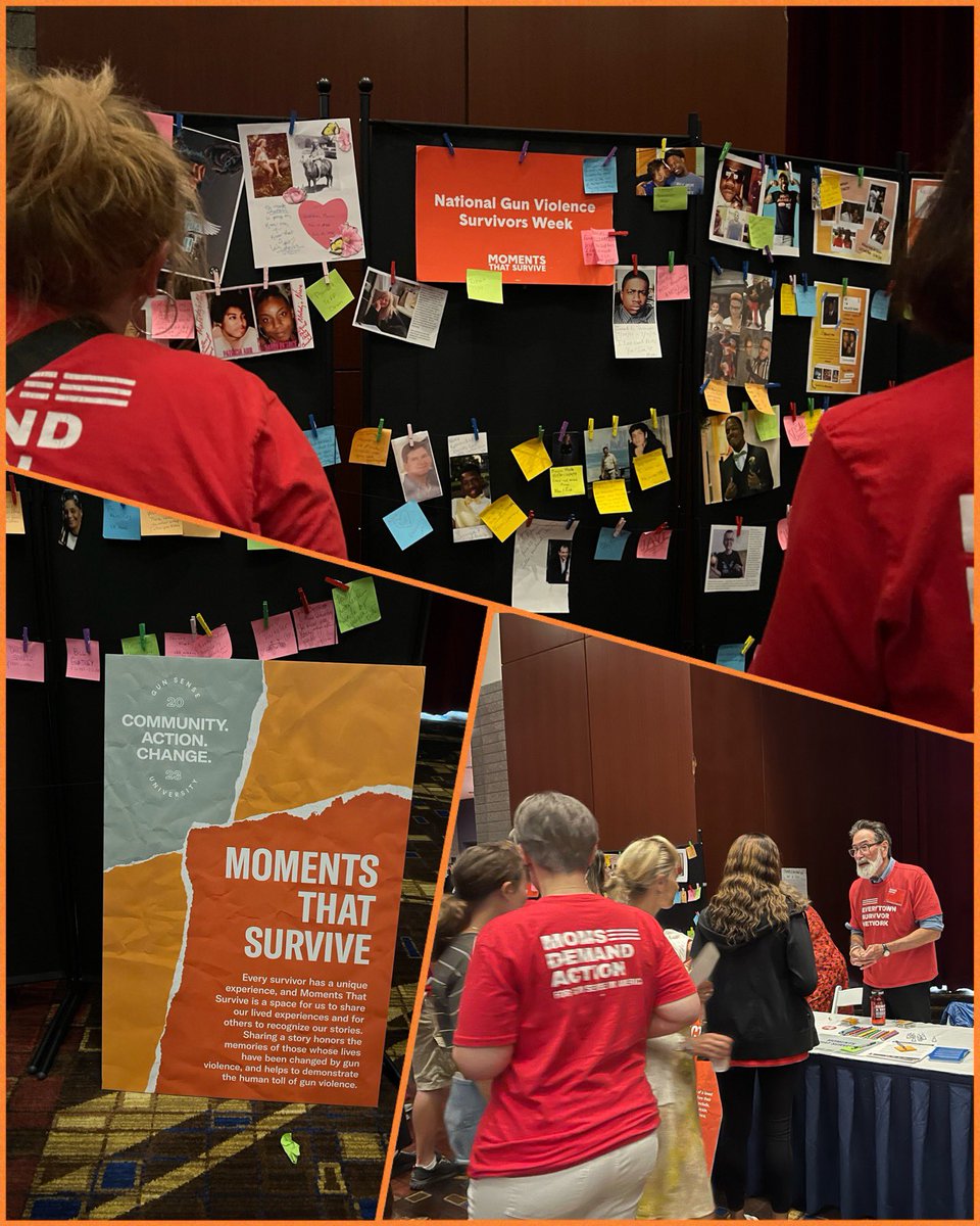 Every day, more than 110 Americans are killed with guns &amp; more than 200 are shot and wounded. We don't have to live like this. Here at #GSU2023 <a href="/MomsDemand/">Moms Demand Action</a> <a href="/StudentsDemand/">Students Demand Action</a> and <a href="/Everytown/">Everytown</a> honor all those whose lives has been impacted by gun violence.