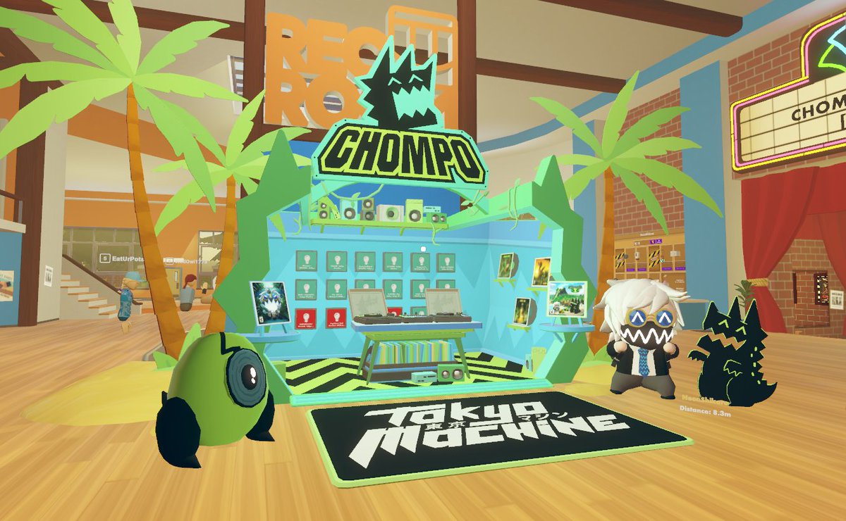 NeonShikaro's tweet photo. Im visiting the #Chompo area in #RecRoom ....
Its kinda loud here.. my ears hurt haha https://t.co/cgNyGlVJoJ