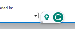 Kind of hard to work when grammarly hides the dialog box