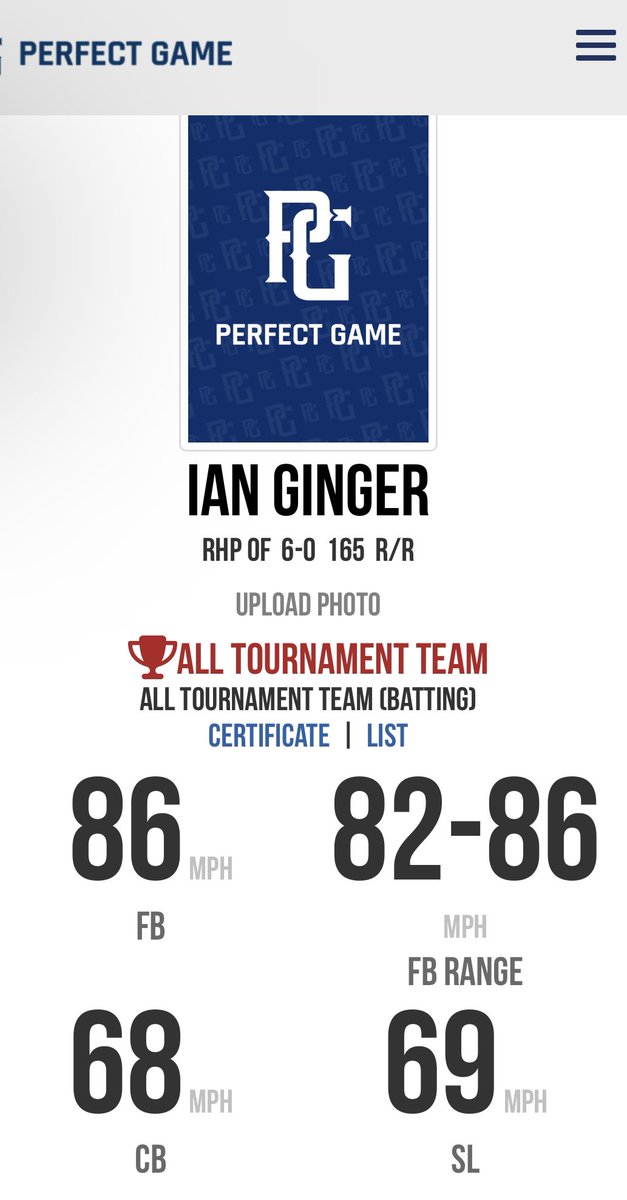 Ian Ginger (@ian_ginger6) on Twitter photo Blessed to be recognized for the all tournament team (batting) and the 85+mph club! 88 is the top this year! Excited to see what next year holds! Hard work and new things are coming!👀 <a href="/CanesOH2025/">Canes Ohio Prime 2025s</a> @canes_ohio <a href="/FlatgroundApp/">FLATGROUND Pitching</a> <a href="/PG_OhioValley/">Perfect Game Ohio Valley</a> Blessed to be recognized for the all tournament team (batting) and the 85+mph club! 88 is the top this year! Excited to see what next year holds! Hard work and new things are coming!👀 <a href="/CanesOH2025/">Canes Ohio Prime 2025s</a> @canes_ohio <a href="/FlatgroundApp/">FLATGROUND Pitching</a> <a href="/PG_OhioValley/">Perfect Game Ohio Valley</a>