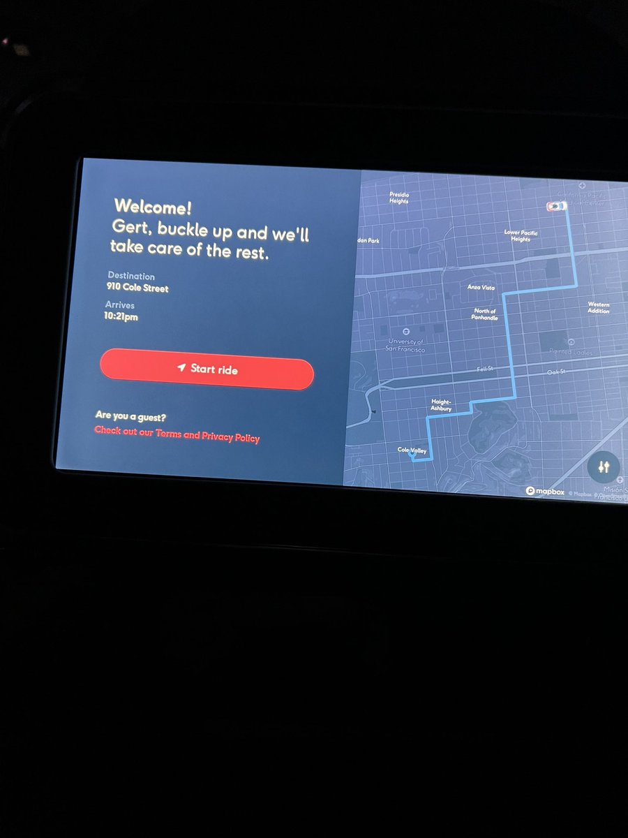 gertchristen's tweet photo. Self driving taxis can now go full scale in San Francisco. Make sure you ride them when here - eye opening experience of what is technically possible. https://t.co/aJp93RNrtX