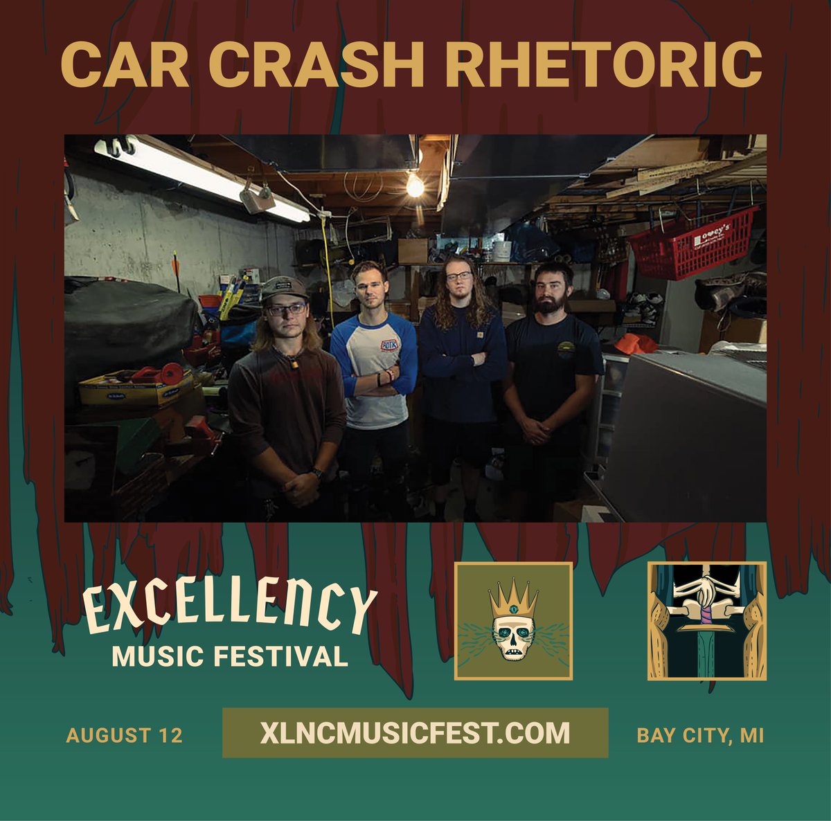 CCRhetoricBand's tweet photo. I’m already sweaty. See you tomorrow, XLNC. https://t.co/yeZcke61X5
