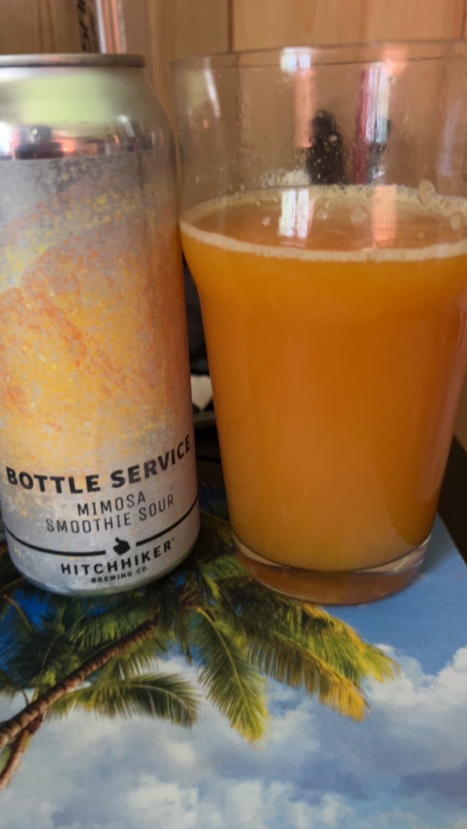 7% ABV smoothie Sour from HitchHiker brewing! 9/10 check them out if you get chance great beers