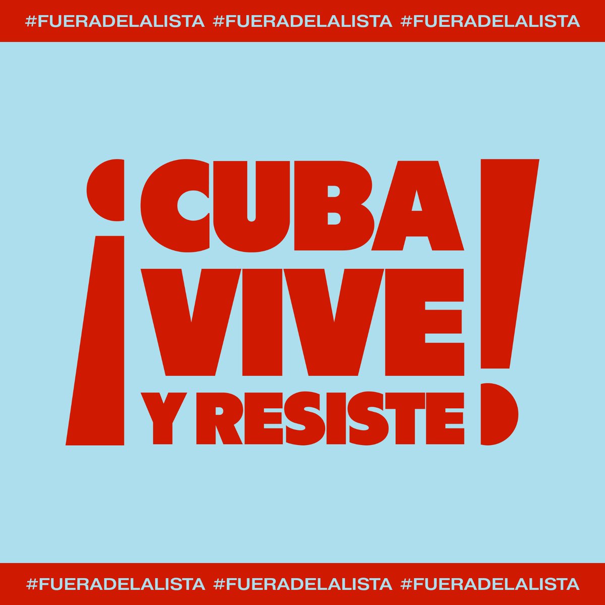 Agradecemos a organizaciones y amigos solidarios que convocan a un llamado mundial para que el gobierno de EEUU retire a #Cuba de arbitraria e infame Lista de Estados Patrocinadores del Terrorismo Sigue creciendo reclamo: #FueraDeLaLista CubaVive.info #CubaViveResiste
