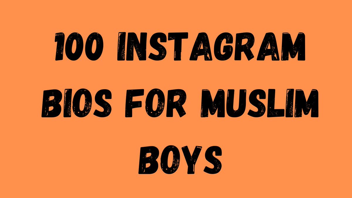 100 Instagram bio for boys Muslim
waseemo.com/instagram-bio/…
#instagrambio #instagram #muslimboys