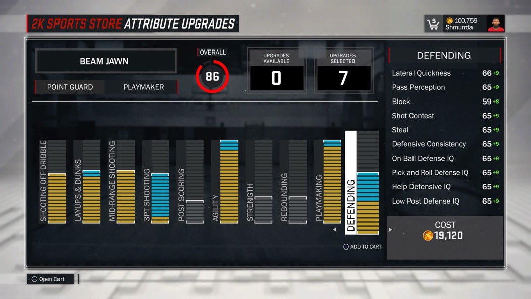SH00T_'s tweet photo. It Really Cost this Much to Upgrade to 86 Overall back in the day. Today that’s 1 Shirt 😂😂😭😭😭#NBA2K What Happened???? https://t.co/PMrJLeBnvT