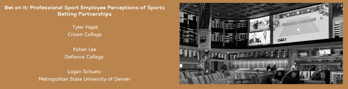 EmergingSport's tweet image. Our next featured article is Bet on It: "Professional Sport Employee Perceptions of Sports Betting Partnerships" by @TylerHajek22 @YohanLee0401 &amp;amp; @loganschuetz_ 

Read the full #OpenAccess article here: journals.library.brocku.ca/index.php/jess…

The full volume: emergingsportstudies.ca/current-issue 
#Gambling