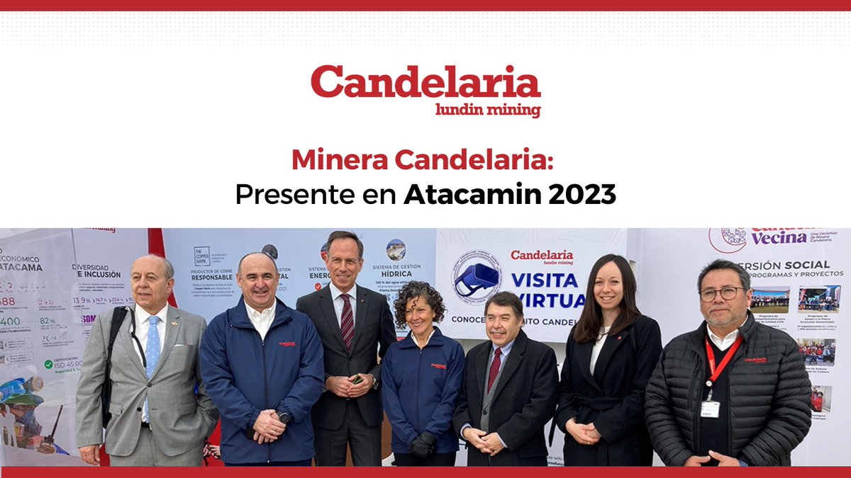 Nos complace haber participado en #Atacamin2023, un evento organizado por la #SecretaríaRegional Ministerial de Minería de Atacama en conmemoración del #DíadelaMinería. 

El evento reunió a líderes de la industria, incluyendo a Candelaria y Caserones. 

🔗bit.ly/4564Y3w
