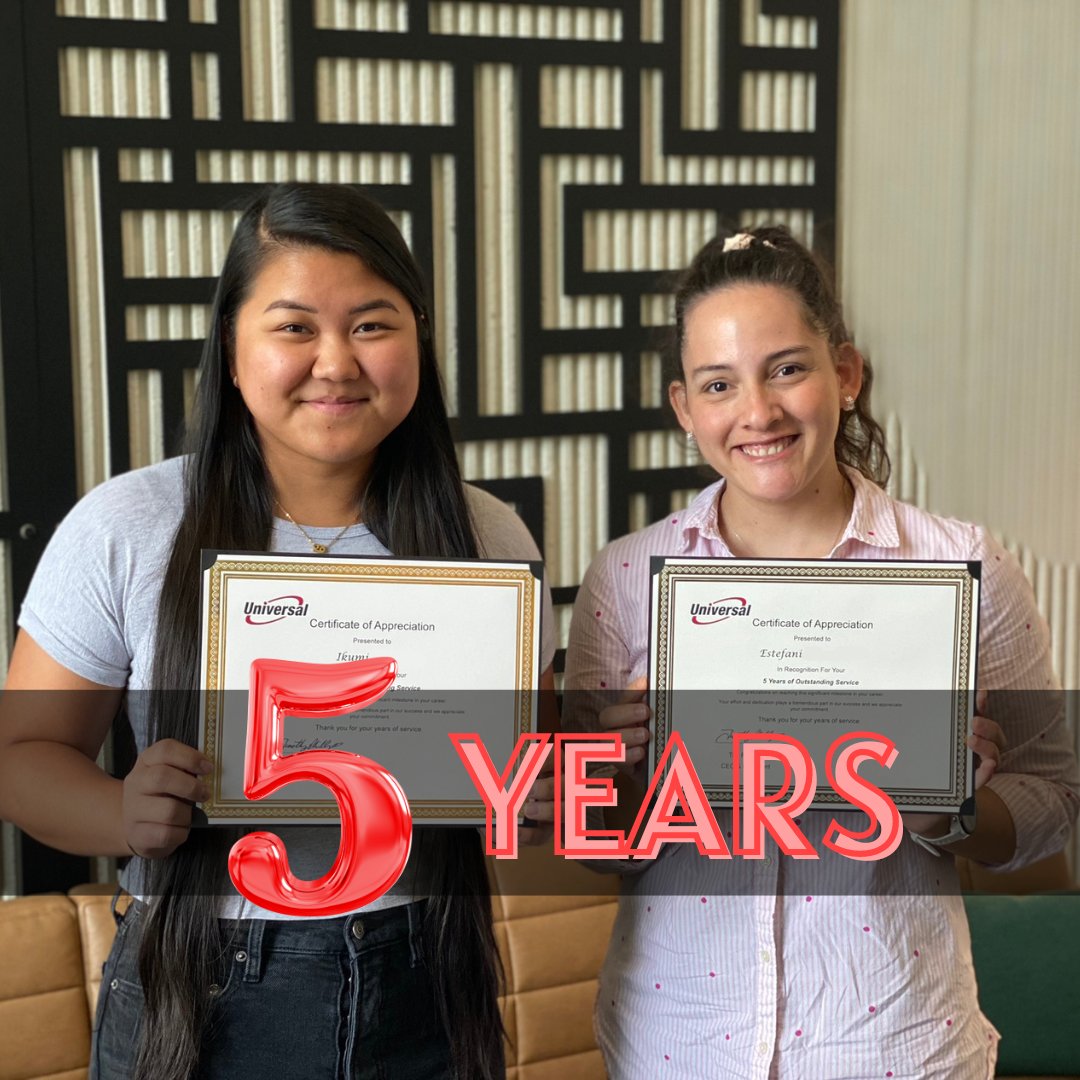 createcapacity's tweet photo. Congratulations to Ikumi and Estefani on 5 years! You both continue to be key players on the Support team, and your efforts help make it a success. Thank you again, and congratulations! #workiversary #5years #nashvilletn https://t.co/Vla1wrd9TJ