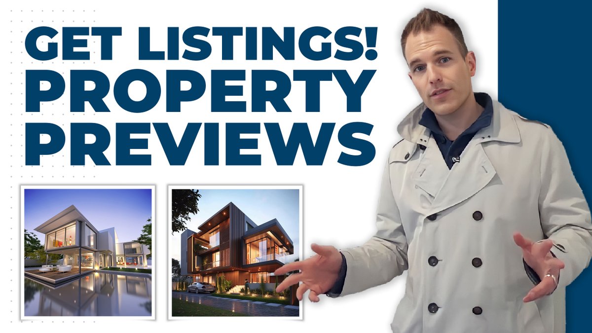 Unveiling the secrets of 'Getting Listings through Property Preview' in my new video!  
Watch this 👇👇video to find out! 
linktw.in/Zuzr5X 

#RealEstateTips #LeadGeneration #PreviewToProfit #ListingSecrets #SellerLeads #RealtorGrowth