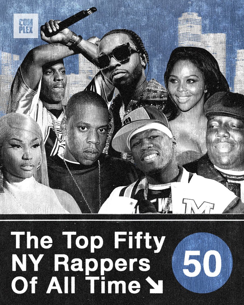 ComplexMusic's tweet photo. WE RANKED THE TOP 50 NEW YORK RAPPERS OF ALL TIME 🗽 (A THREAD)

READ: https://t.co/v0NwV5xRyK https://t.co/gXgDxxm93n