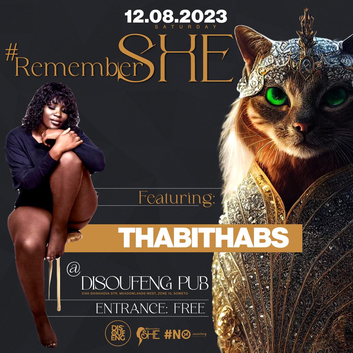 DISOUFENG_PUB's tweet photo. What would Women’s Month be without #RememberShe
Kitchen Party Saturdays
11 August 2023
Free All Night
Live Performance: Nobantu Vilakazi
- Lee Da Cocktail
- Miz-Dee
- Matelle
- ThabiThabs
- Mamosh
- Fusion
- Lady Choc
Disoufeng Pub https://t.co/glVTUSb2Nb