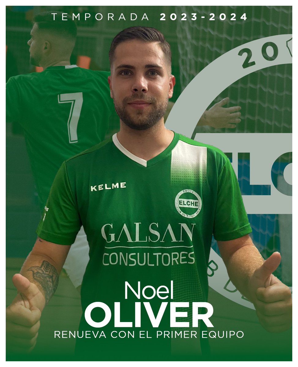 ✅ 𝗡𝗼𝗲𝗹 𝗢𝗹𝗶𝘃𝗲𝗿 | 23-24

💣  La pegada. La alegría. La polvora.

✍️ El canterano renueva con el #ElcheCFS.

<a href="/Decokeden/">Pinturas Decokeden</a> | #MuchoSala 💚🤍