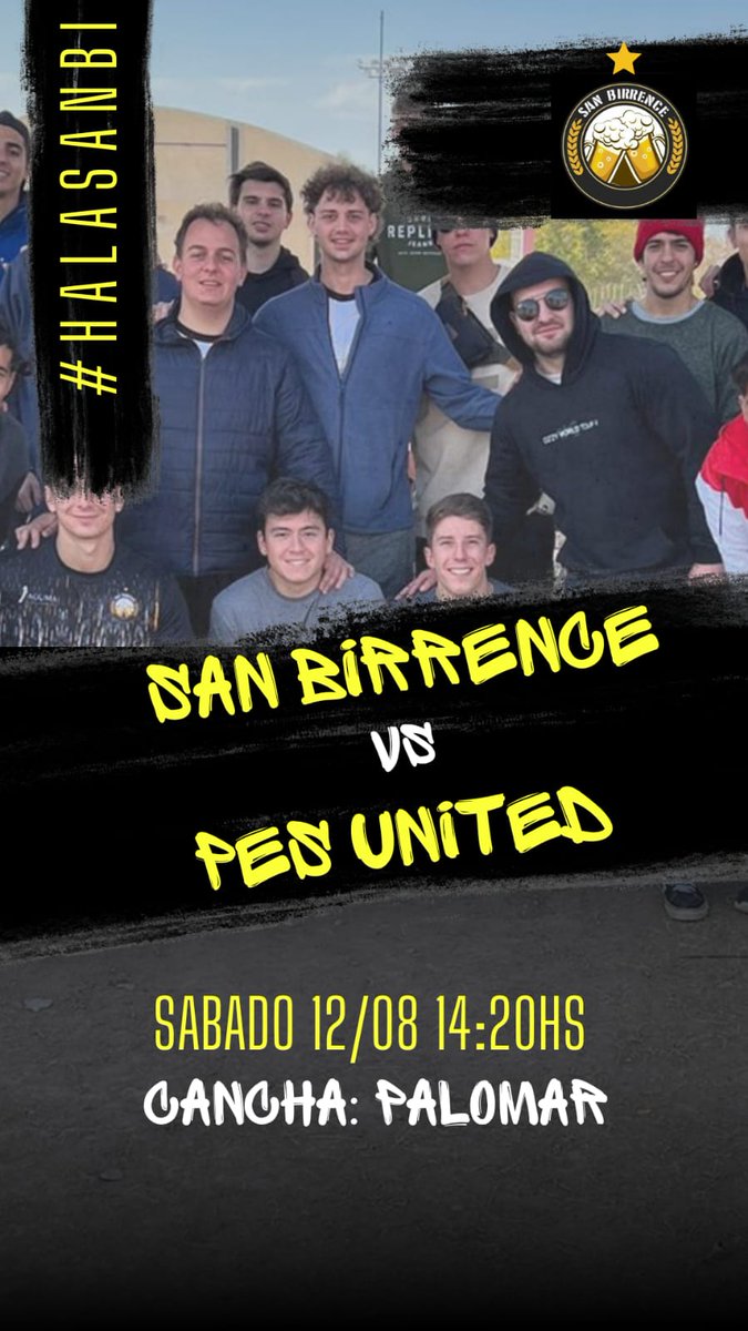 SanBirrence's tweet photo. Partido durisimo este fin de semana, nos tocan los punteros del campeonato, pero con la motivación del 3er tiempo vamos a salir adelante.

Vamos el sanbi https://t.co/CjABZzQy9m