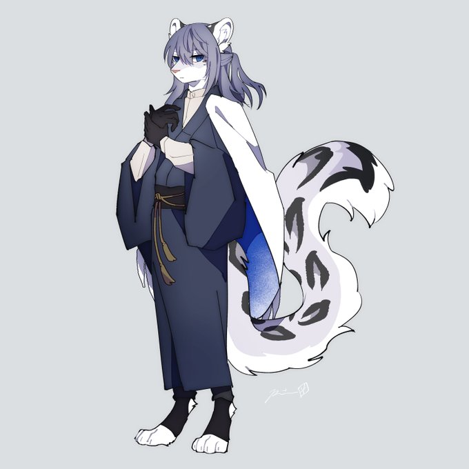 「kimono tiger ears」 illustration images(Latest)
