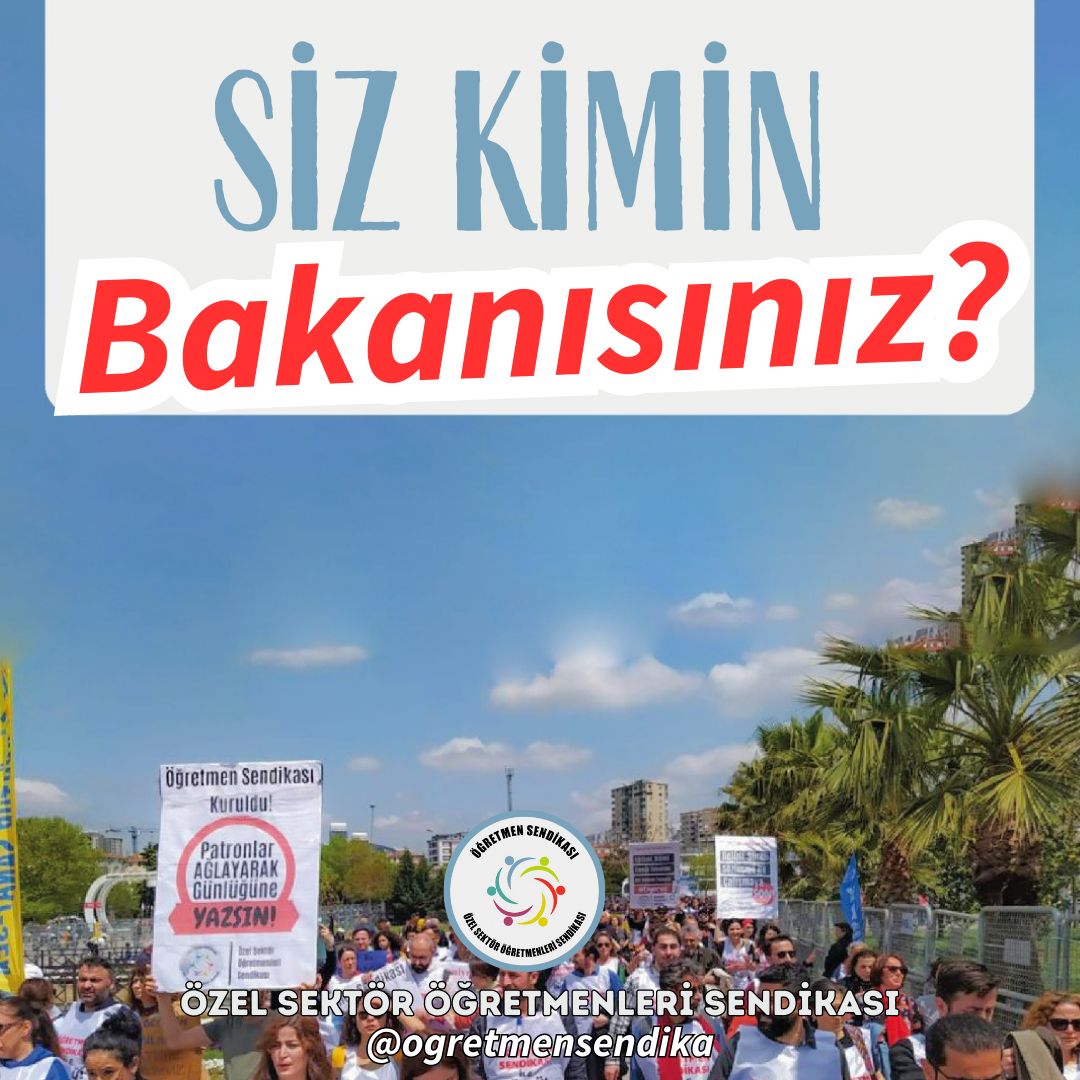 ogretmensendika's tweet photo. "...izinsiz faaliyet gösteren yerler ve kişilerin öğrencilerle irtibat kurmasına fırsat vermeyeceğiz." demişsiniz @Yusuf__Tekin. 

Şikayetlerimizle denetime giden müfettişleriniz, çay içip geri dönüyor. Dilekçelerimizi, patronların inkarına dayanarak yanıtlıyorsunuz @tcmeb https://t.co/B4mZY9GrIk
