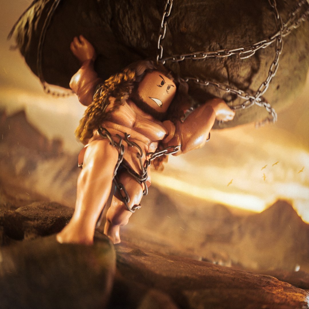 AntzRBLX's tweet image. His Endless Struggle 🪨 I forgot to post this, it is inspired by Sisyphus
Likes & Retweets are appreciated 🙏
#Roblox #RobloxDev #RobloxGFX #robloxart