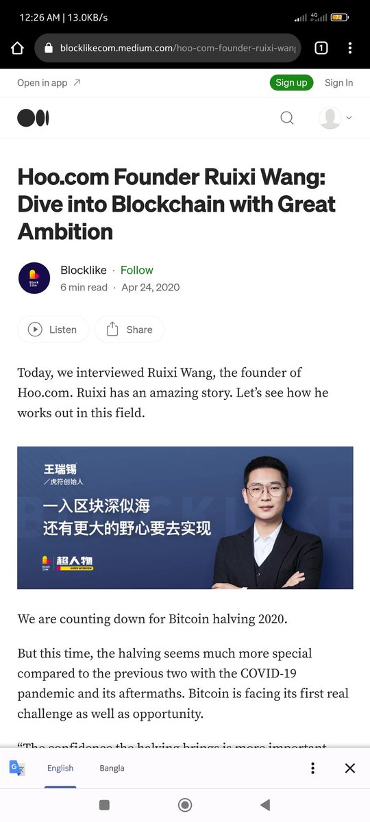 Hello @blocklikecom 
Your Ruixi wang is now shutdown hoo exchange user money not Refund not any response 
blocklikecom.medium.com/hoo-com-founde…