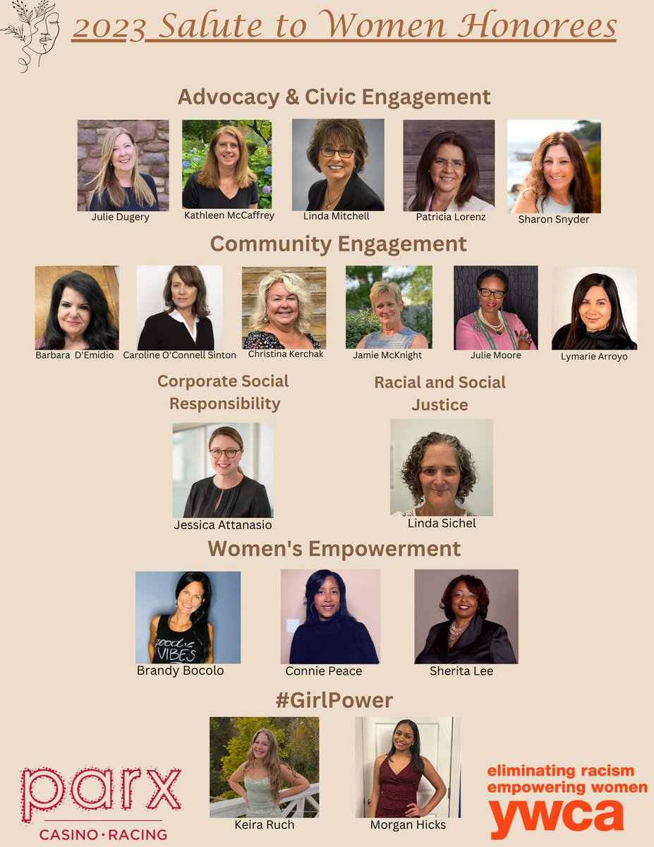 We were overwhelmed by the amazing nominations we received this year! Now introducing your 2023 Salute to Women who make a difference in Bucks County Honorees! Tickets/Sponsorships/Program Book Ads available now: ywcabucks.org/connect-with-u… 
We hope to see you there!! #ywcabucks