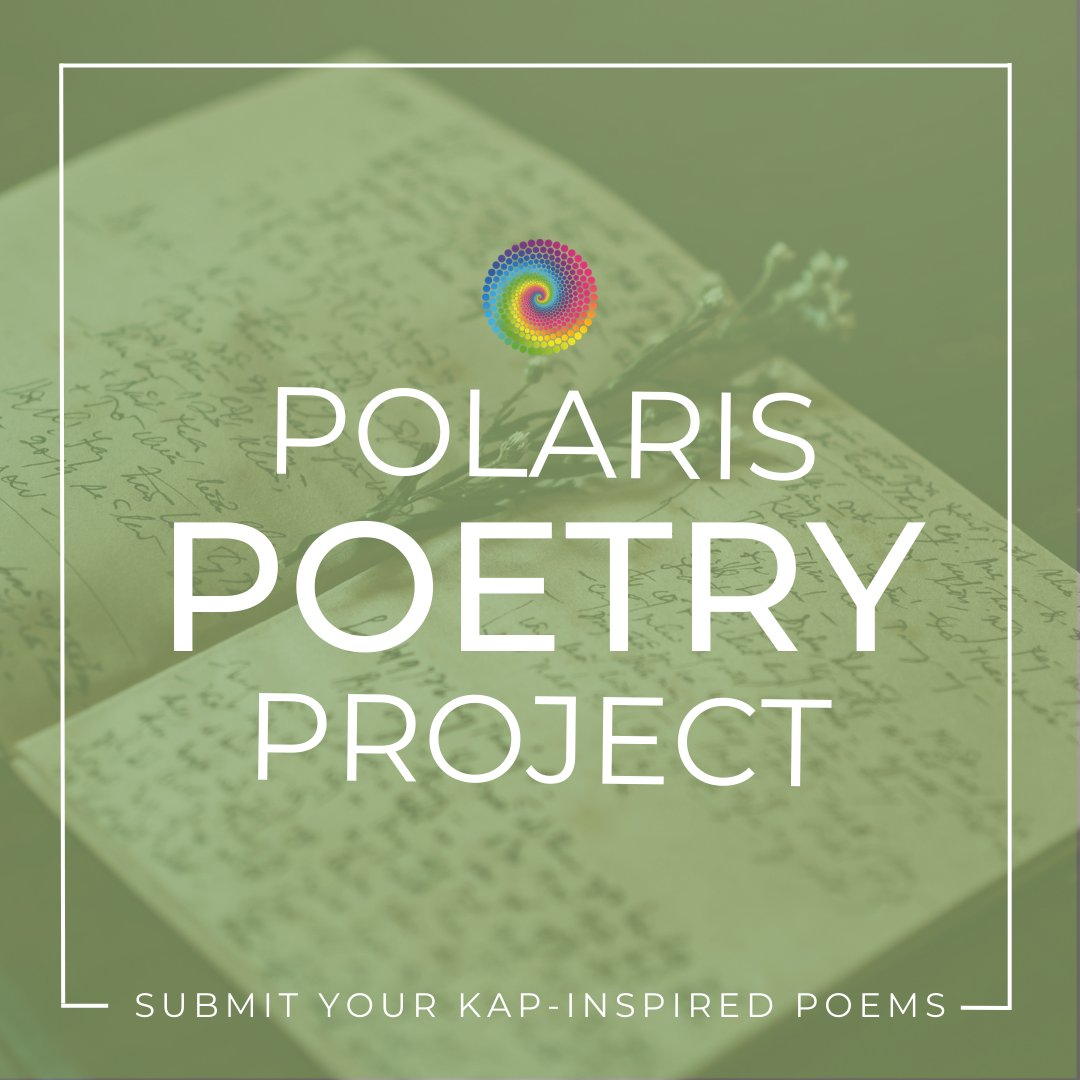 PolarisInsight's tweet photo. We invite you to submit your KAP-inspired poetry to our inaugural integration poetry collection! Our community has found that writing and reading poetry following a KAP session can inspire a deeper synthesizing of their experiences. Submit your piece here: https://t.co/mLsKPFmVHB https://t.co/WEHIMfl0M2