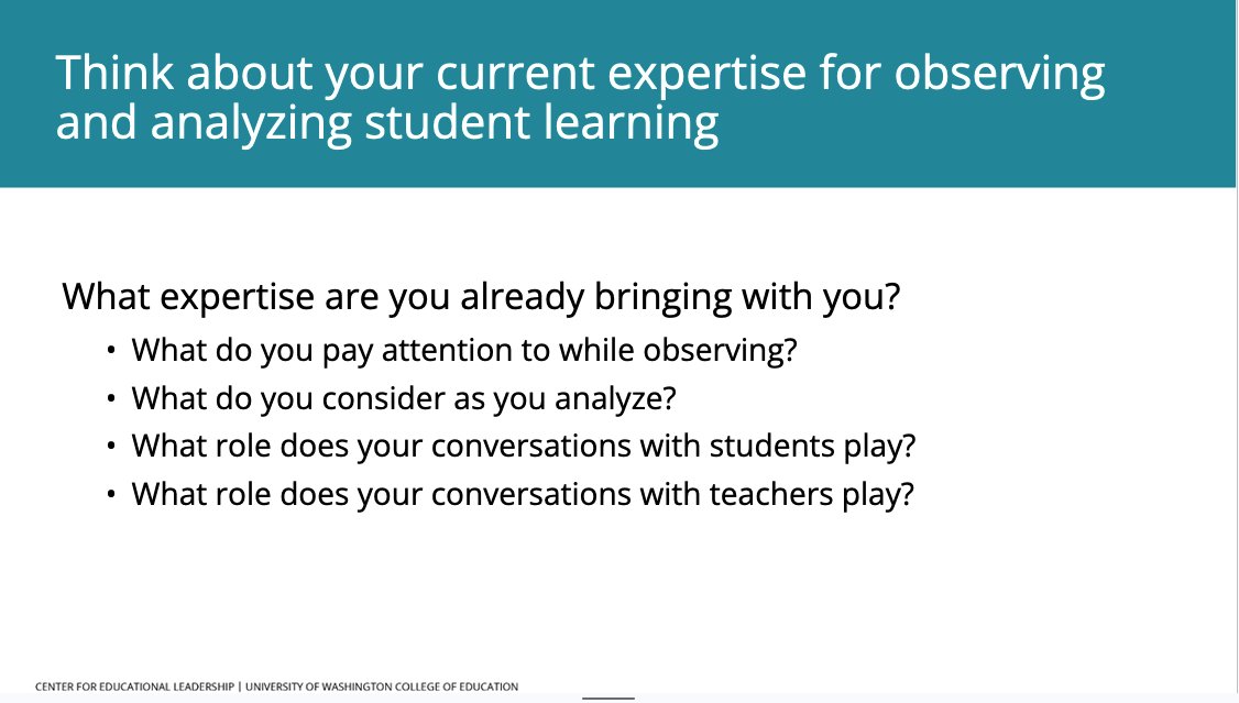 maxsilverman's tweet photo. Appreciate @LakeWashSchools leaders  and how they dug into the expertise they can deepen to better serve  their students furthest from justice. Observation with an equity lens  opens us to seeing more critically the experiences of students we don't  always see. @UWCEL https://t.co/9Rj7L5hQ9G