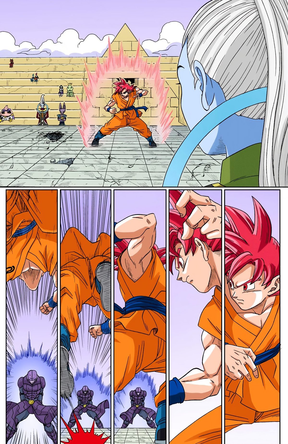 Ssj blue kaioken  Dragon ball super manga, Dragon ball super goku