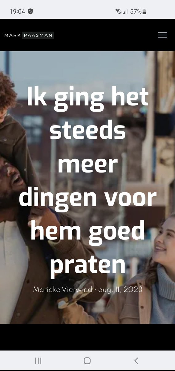 PTSS heb je niet alleen. Lees hier het verhaal van mijn Koningin (mijn echtgenote). 
Daarom steun ik de Stichting Bevrijd van PTSS. U ook?
Kijk voor meer info op bevrijdvanptss.nl en markpaasman.academy