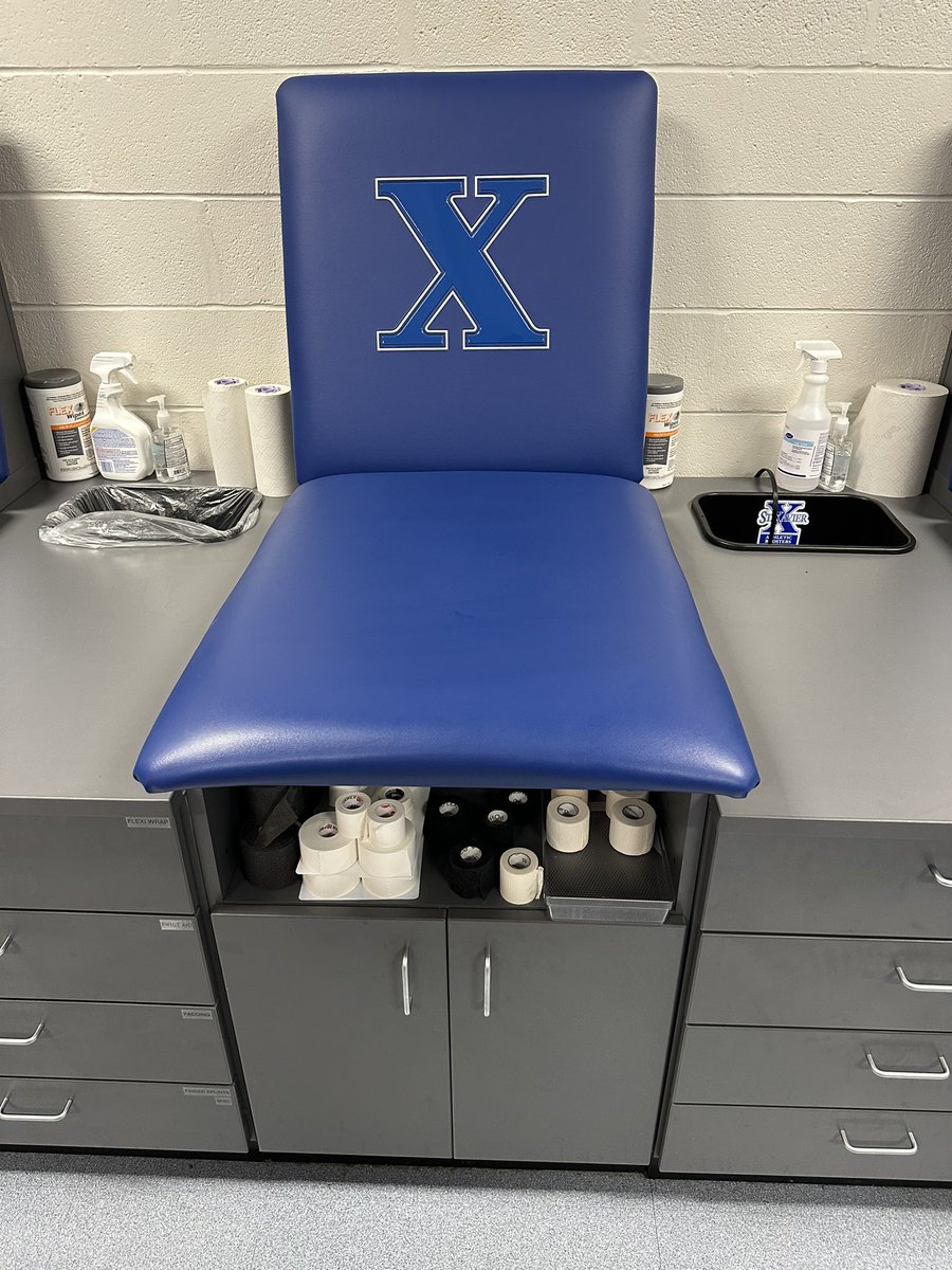 stxsports's tweet photo. Thanks to the St. X Athletic Boosters, the Athletic Training room has new tables, stations and more in preparation for the new school year! For more information &amp; to join the Boosters, go to: https://t.co/Dqebq1ND1c https://t.co/DIhcnhlqYg