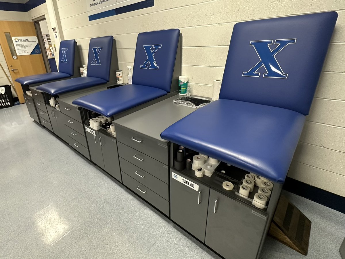 stxsports's tweet photo. Thanks to the St. X Athletic Boosters, the Athletic Training room has new tables, stations and more in preparation for the new school year! For more information &amp; to join the Boosters, go to: https://t.co/Dqebq1ND1c https://t.co/DIhcnhlqYg